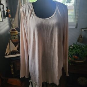 Paper Tee Women's Blush Long Sleeve Top